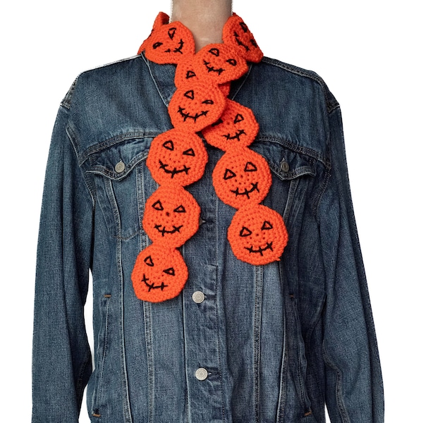 Crochet Pumpkin Scarf