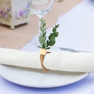 Eucalyptus Napkin Rings for Rustic Wedding Decor Napkin Rings for Outdoor Wedding Decor Eucalyptus Napkin Holders for Barn Wedding Boho