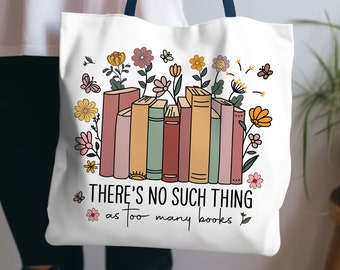 Book Tote Bag Reader Tote Bag Book Lover Bag Book Inspired Tote Librarian Bag for Teacher Gift Bookworm Library Tote Bookish Bag for Spring