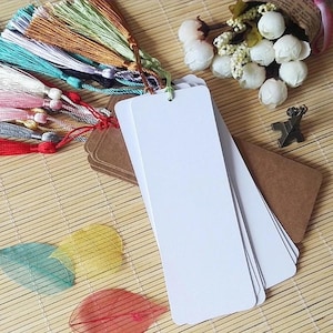 Blank Bookmarks with Tassels DIY Project Supplies Colorful Bookmarks Craft Supplies Kids Projects Fun Kids Games Arts and Crafts Coloring