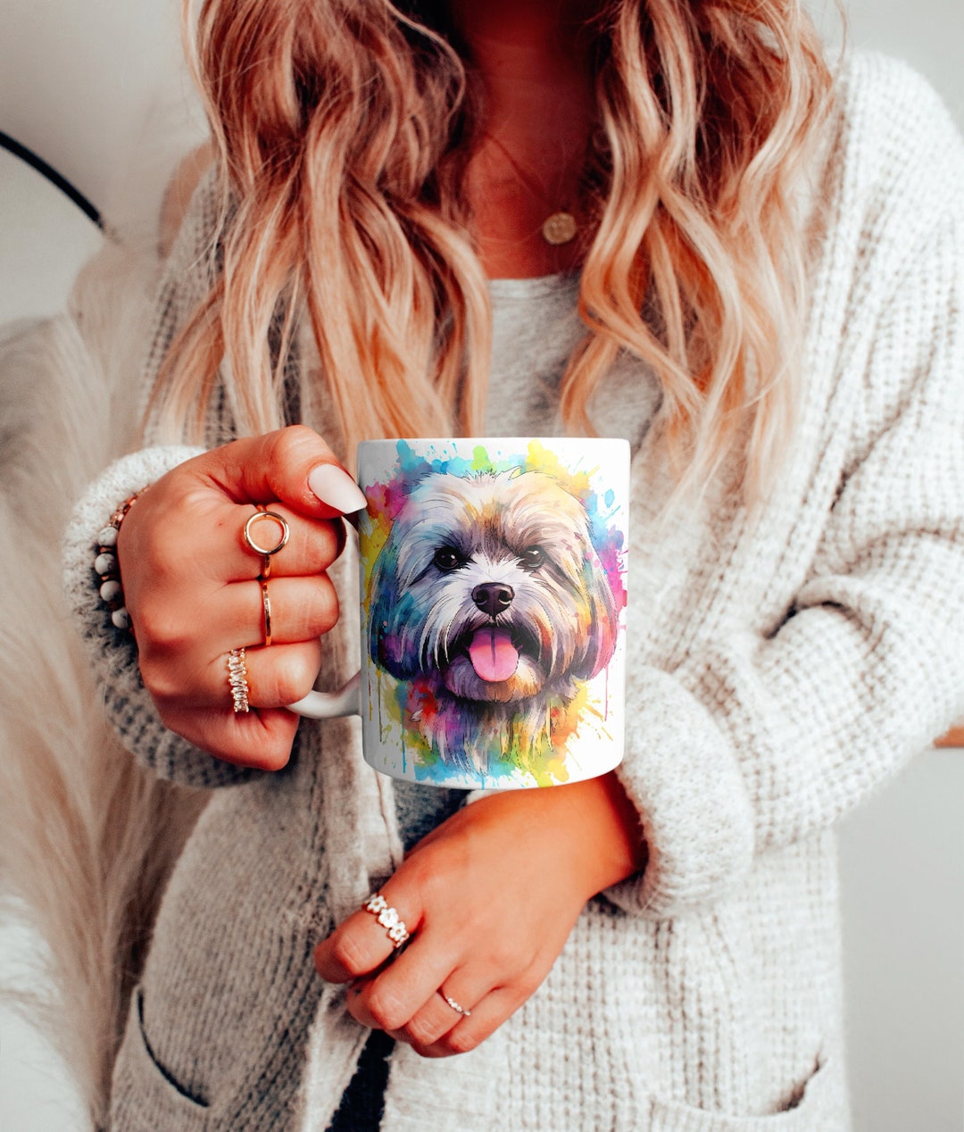 Mug Lhassa Apso Chien Lhassa Apso Cadeaux personnels pour homme