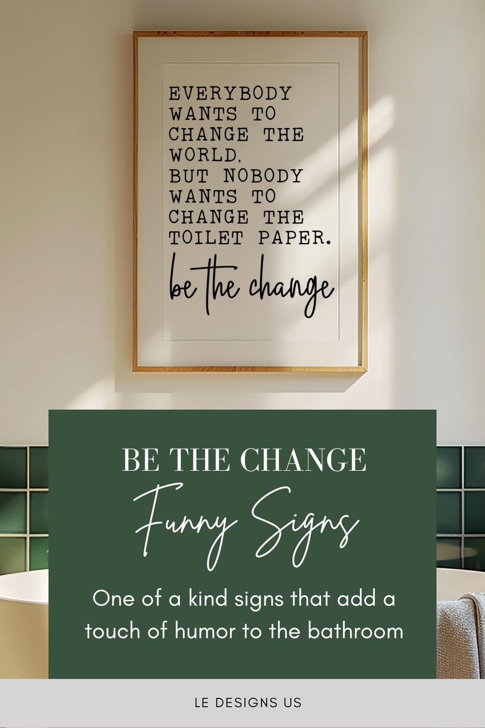 Funny Bathroom Sign Toilet Paper Quote Wall Art Bathroom Humor Print ...