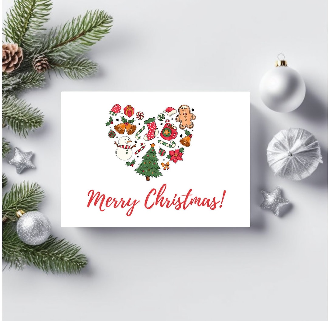 Custom Christmas Cards Bulk Personalized Holiday Cards With Green
