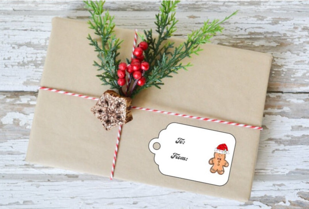 Christmas Gift Tag Stickers Personalized Holiday Gift Labels Santa
