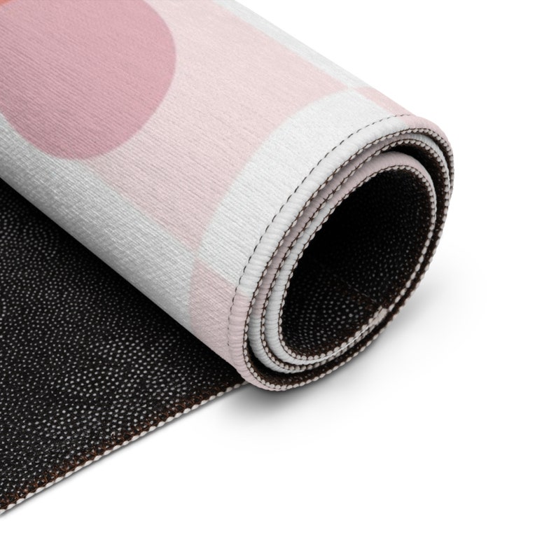 Personalisierter Schachbrett Teppich für Kinderzimmer Geschenk Kinderzimmer Retro Teppich Rosa Erstes Baby Geschenk Groovy Teppich Mädchen Babyparty Geschenk Einweihungsparty Bild 7