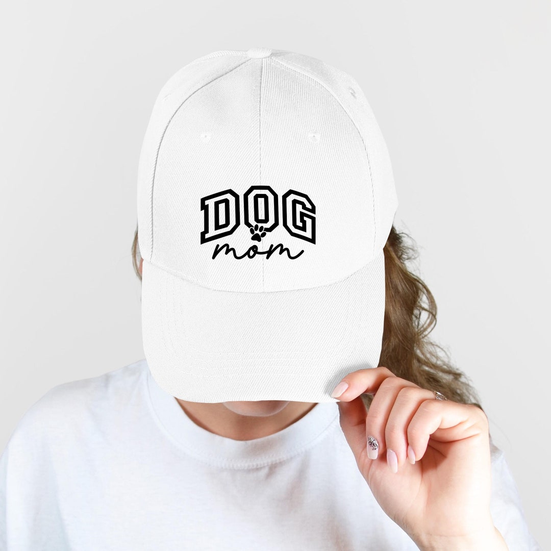 - New  graphic “DOG MOM” baseball hat Dog Mom Club Hat - Black – TRILL PAWS main image 4