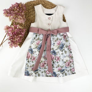 Baby dirndl cream/floral size. 92
