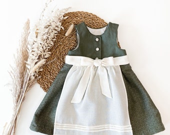 Babydirndl olivgrün Gr. 80