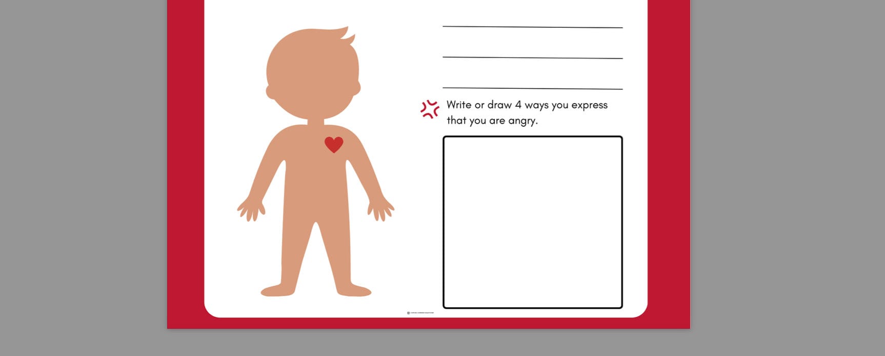 Anger Worksheet/ Kids Anger Worksheet/ Emotions Check-in/ - Etsy