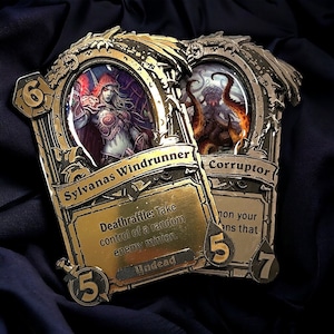 Hearthstone Inspired Custom Personalized Gold and Silver cards Bild 1