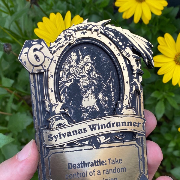 Sylvanas Windrunner Hearthstone Inspired card