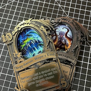 Hearthstone Inspired Custom Personalized Gold and Silver cards Bild 6