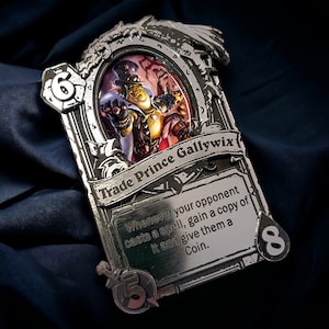 Hearthstone Inspired Custom Personalized Gold and Silver cards Silver