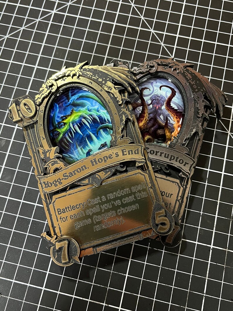 Hearthstone Inspired Custom Personalized Gold and Silver cards Bild 6