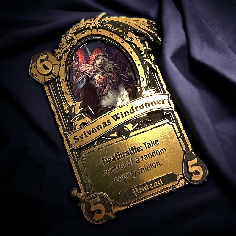 Hearthstone Inspired Custom Personalized Gold and Silver cards Gold