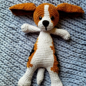 Beagle dog crochet lovey