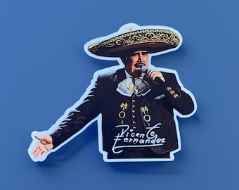 Vicente Fernandez Vinyl Sticker Decal, Mariachi Stickers, Latino Stickers, Waterproof, Free Shipping, Christmas or Birthday Gifts