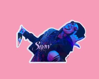 Snow Tha Product Sticker – Mexican-American Singer Vinyl Decal – Clear or Holographic Protective Layer, 2” or 3” or 6”