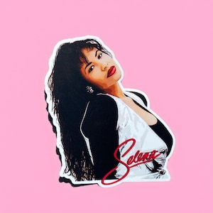 Selena Quintanilla Vinyl Sticker Decal, Queen of Tejano Latina Sticker, Free Shipping, Birthday Gifts