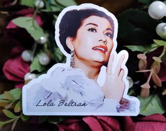 Lola Beltran Vinyl Sticker Decal, Mariachi Stickers, Latino Stickers, Waterproof, Free Shipping, Christmas or Birthday Gifts
