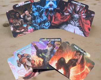 Magic the Gathering Card Dividers, MTG Horizontal or Vertical Set Dividers, Final Fantasy, Lord of the Rings, Spider-Man, Free Shipping
