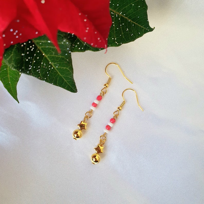 Adabele Goldene Perlenohrringe – 25 Paar, Vergoldetes Messing, 40 Mm, Für Schmuckherstellung & Heilsteine