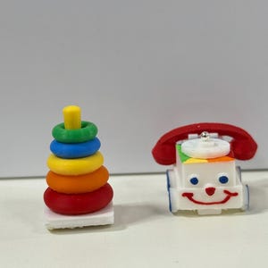 Toy Ring Stacker with Rings~ Miniature