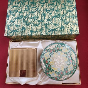 Vintage 1930s/40s Coty Emeraude Air Spun Gift Set--unused--Rare