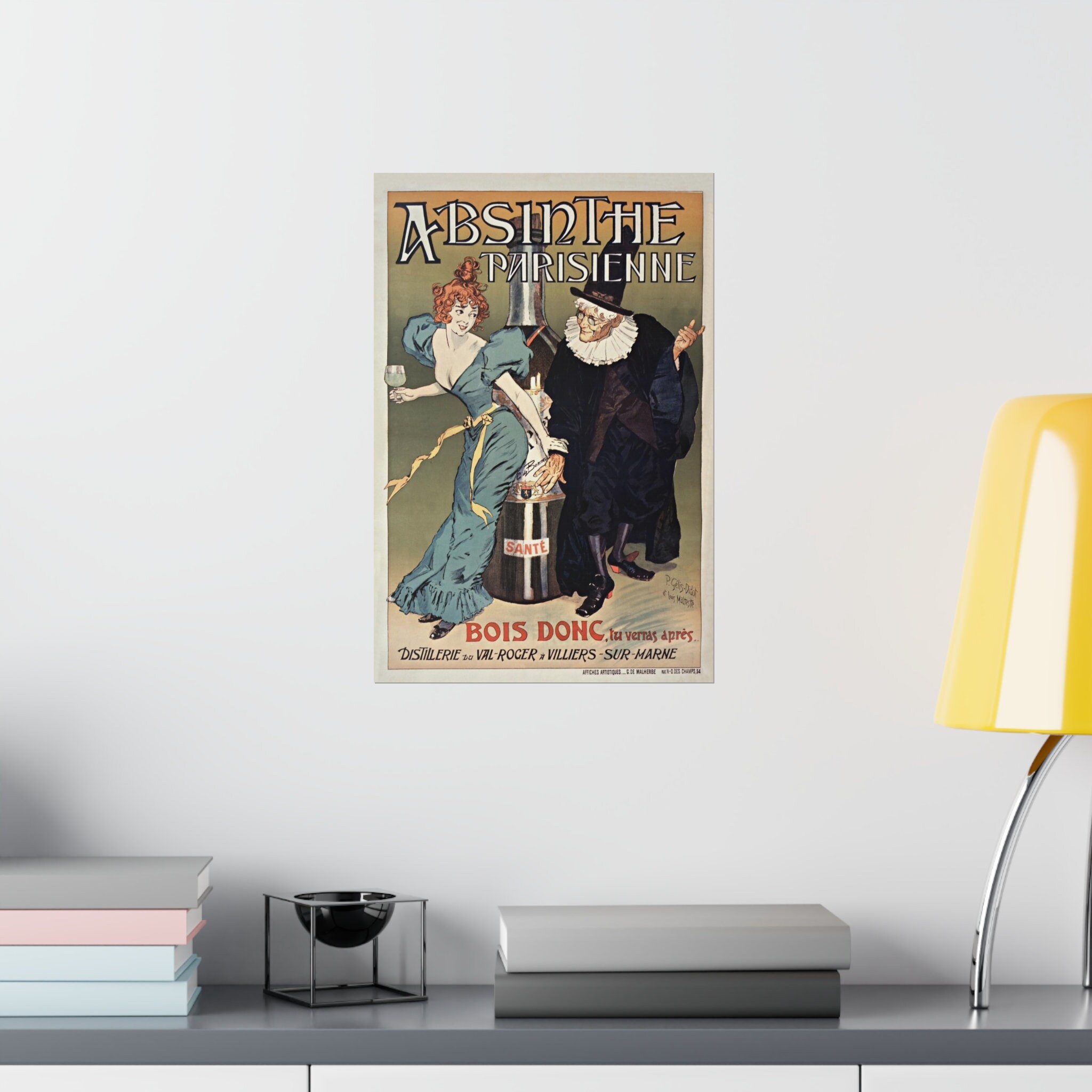 Editions Clouet Targa Metallica Decorativa Smaltata – Poster Absinthe Parisienne – Stile Vintage 15x21 Cm - 2