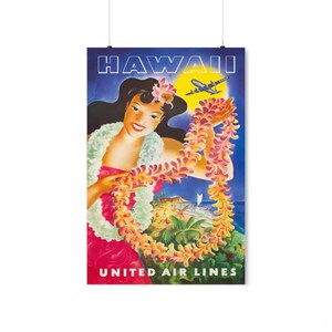 Hawaii Vintage Reiseplakat (1949)