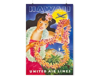 ユナイテッド航空 オリジナル 1979 ヴィンテージ カラー プリント