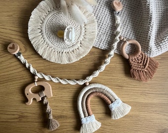Macrame stroller chain | Boho | Baby | Newborn gift | Boho