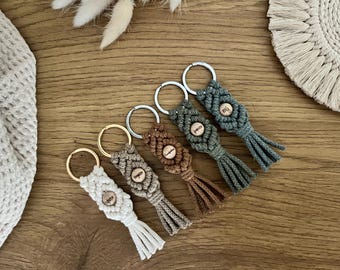 Human Design macrame keychain | in 40 colors | personalized | pearl | boho | gift idea