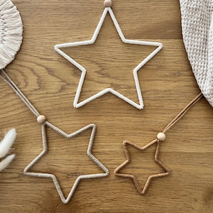 Macrame star | in 40 colors | Christmas | Window decoration | Boho | Christmas tree decoration