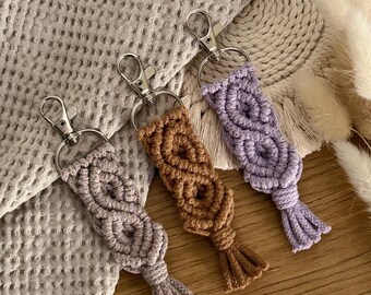 Macrame keychain Cason | in 40 colors | Boho | Gift idea | Small item