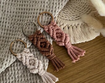 Macrame keychain Maya | in 40 colors | Boho | Gift idea