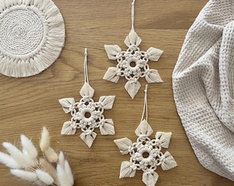 Macrame Snowflake | Christmas Gift Tag | Small Gift | Christmas Decoration