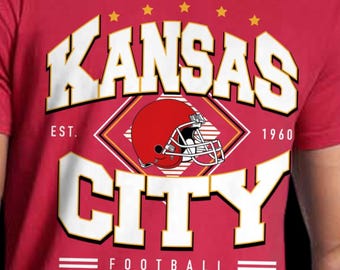 Vintage Chiefs T-shirt, Vintage Chiefs Sweatshirt, KC Shirt, Chiefs Shirt, Retro Football Shirt, Football Fan Shirt, KC Sweatshirt