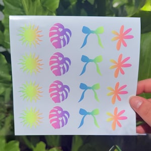 tanning decals for spray tan • set of 32 stickers for tanning • fake tan stickers • tanning stickers