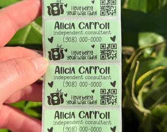 scentsy independent consultant stickers • personalized scentsy stickers • independent consultant QR code stickers • scentsy lady stickers •