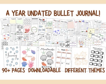 Digital bullet journal template