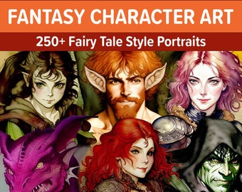 Character Portraits - NPCs - Monsters - Fairy Tale Style Art for Dungeons & Dragons | Pathfinder | Roleplaying