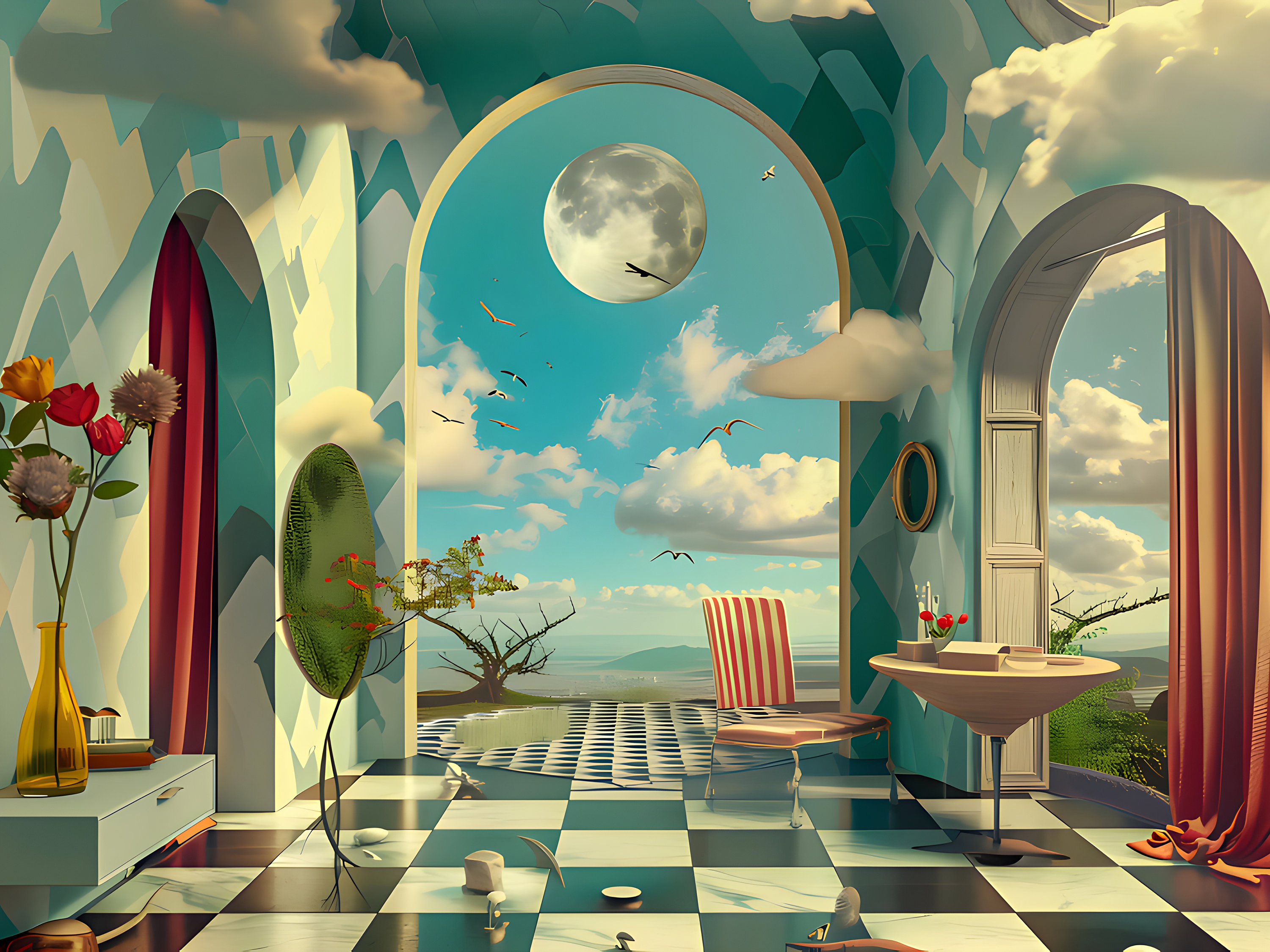 Surrel Items Set of 5 in 5K! Surreal Digital Art Scenes With Unconventional Items ...