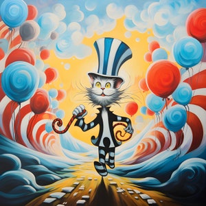 Wunderliche Dr. Seuss inspirierte Digital Art Collection - Instant Download, 5K Auflösung