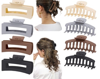 Haarklammer 8 Stück große Haarklammer Haarspangen Damen claw clip Haarklammer für starken Halt stilvolle Haarschmuck für Frauen und Mädchen