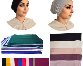 Women Under Hijab Cap/ Islamic Under Scarf Hijab/ Hijab/ Hijab Headscarf/ Elastic and Adjustable Hijab