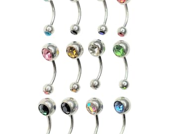 Belly Button Piercing 316L Stainless Steel Crystal Belly Button Ring / Navel Ring / Belly Button Piercing / Belly Button Ring / Navel Ring/Belly Button