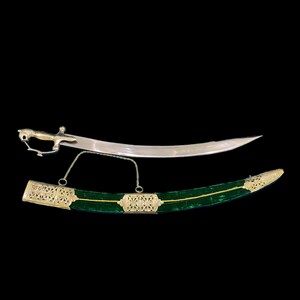 Mini Talwar Indian Wedding Ceremonial Talwar With Green Cover Customized Name on ...