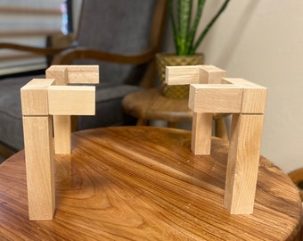 Solid wood legs (set of 4) bookshelf legs furniture legs cabinet legs wood sofa legs sturdy legs for furniture with wood mounting brackets