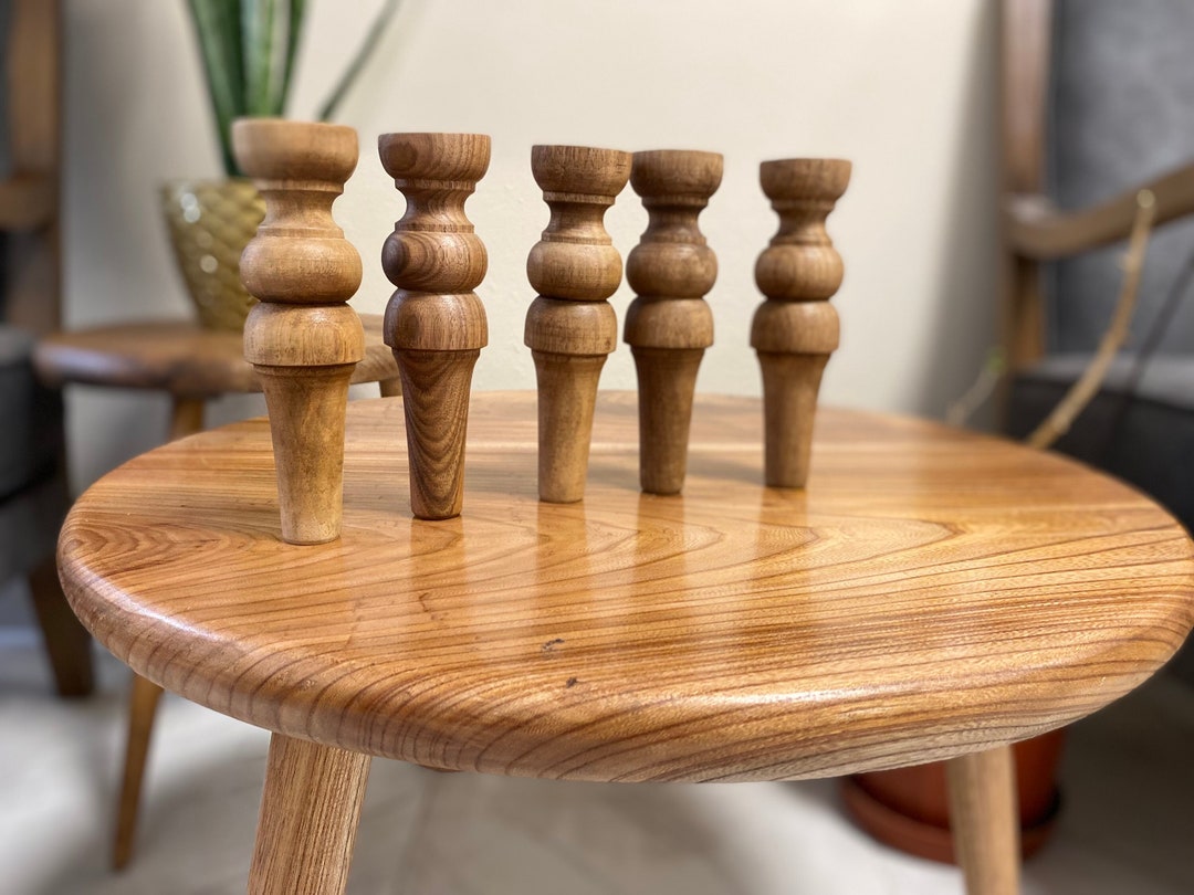 Rustic Furniture Legs Solid Wood Legs for Rustic Home Decor Custommade